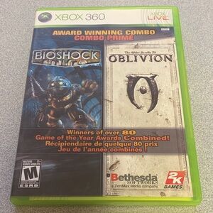 Bioshock & Oblivion Combo Pack for Xbox 360 CIB complete